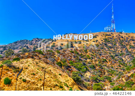 Inscription Hollywood on the Hollywood Hills  46422146