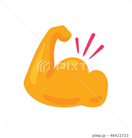 Biceps flat color illustration Biceps flat color illustration 46422723