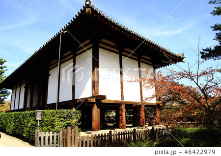 法隆寺、綱封蔵、寺宝を保管するための蔵、双倉 法隆寺、綱封蔵、寺宝を保管するための蔵、双倉 46422979