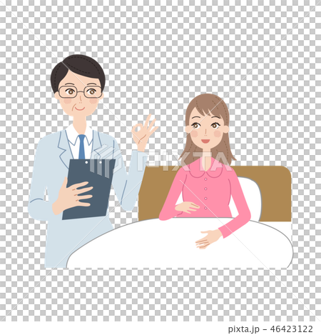 Pregnant woman to be hospitalized. 46423122