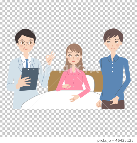 Pregnant woman to be hospitalized. 46423123