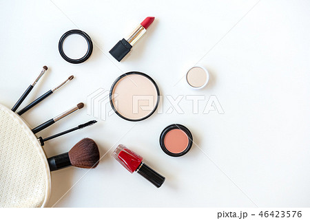Makeup cosmetics tools background and beauty Makeup cosmetics tools background and beauty 46423576