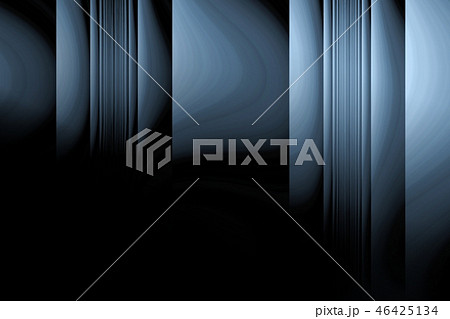 Abstract light blue plastic wall in dark room 46425134