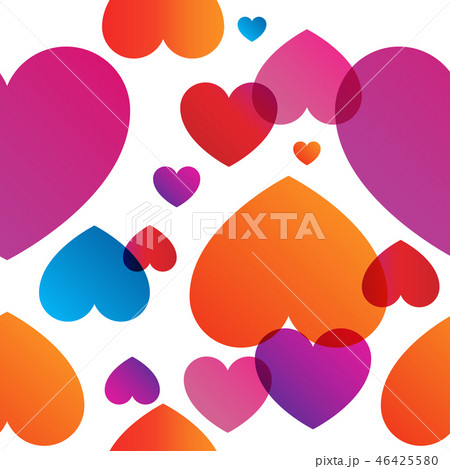Love Around vector trendy colors seamless pattern 46425580