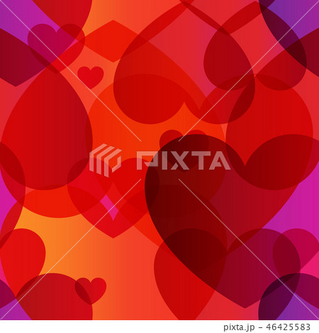 Love heart vector colorful trendy seamless pattern 46425583