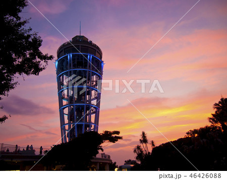 江の島シーキャンドル 夕焼け空 江の島シーキャンドル 夕焼け空 46426088