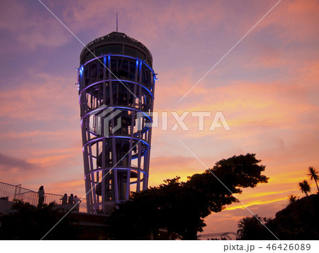江の島シーキャンドル　夕焼け空 46426089