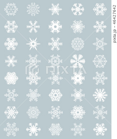 different white snowflakes 46427642