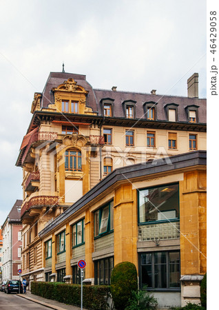 Vintage building of La Chaux de Fonds, Switzerlan 46429058