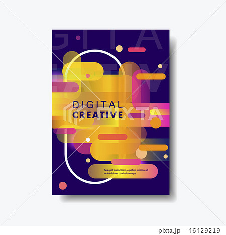 Abstract modern graphic elements with dynamical gradient shapes. Vector illustration Abstract modern graphic elements with dynamical gradient shapes. Vector illustration 46429219