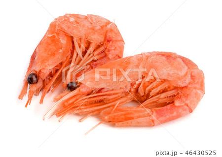 Red cooked prawn or shrimp isolated on white background 46430525