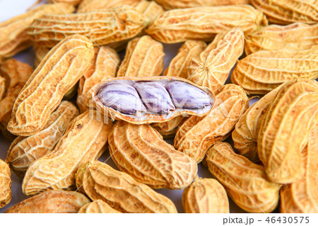 peanut group. nuts close up . 46430575