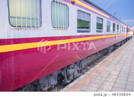 train parking At the station in countryside train parking At the station in countryside 46430604