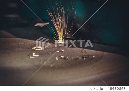 3D printer printing metal. Laser sintering machine for metal. 46430863