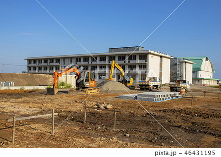 工事現場＿校舎新築工事 46431195