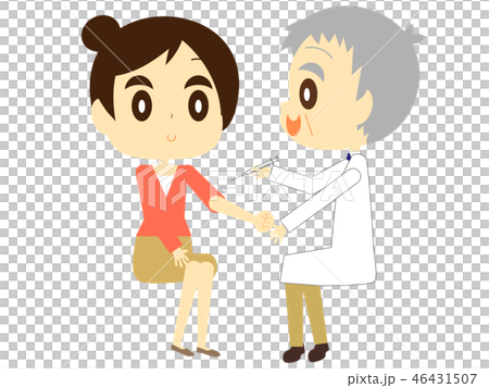 予防接種の注射を受ける女性 予防接種の注射を受ける女性 46431507