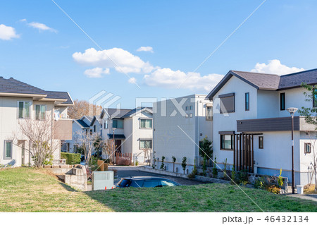 新しい街　住宅街　大規模分譲地 46432134
