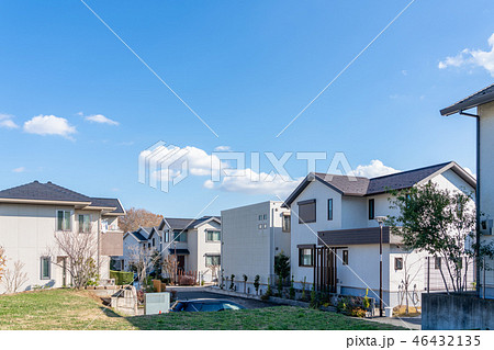 新しい街　住宅街　大規模分譲地 46432135