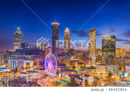 Atlanta, Georgia, USA Dawn Skyline Atlanta, Georgia, USA Dawn Skyline 46432854