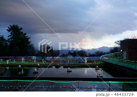 国営アルプスあづみの公園(堀金・穂高地区):光と森のページェント:展望テラス1Fより撮影 安曇野市 国営アルプスあづみの公園(堀金・穂高地区):光と森のページェント:展望テラス1Fより撮影 安曇野市 46433729