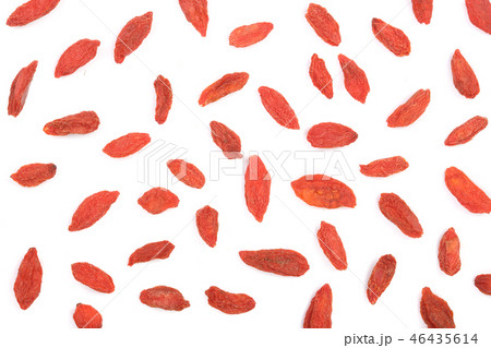 Dried goji berries Isolated on white background Dried goji berries Isolated on white background 46435614