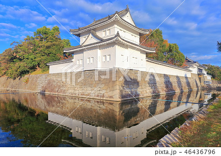 朝日を浴びる二条城 東南隅櫓 朝日を浴びる二条城 東南隅櫓 46436796