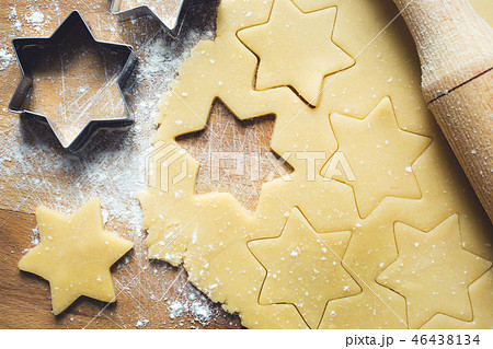 Ingredients for making Christmas cookies. Ingredients for making Christmas cookies. 46438134