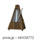 3D rendering illustration metronome on white background 46438772