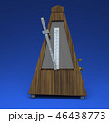 3D rendering metronome on light blue background 46438773