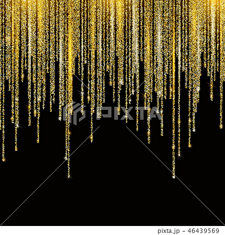 Vector falling in lines gold glitter confetti dots 46439569