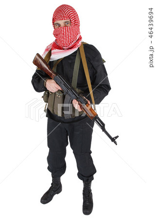 insurgent with AK 47 rifle 46439694