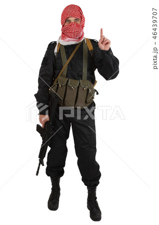 rebel with assault rifle rebel with assault rifle 46439707