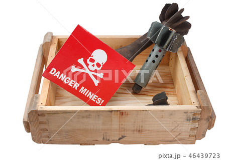 Demining (Bomb disposal) mortar bombs scene 46439723