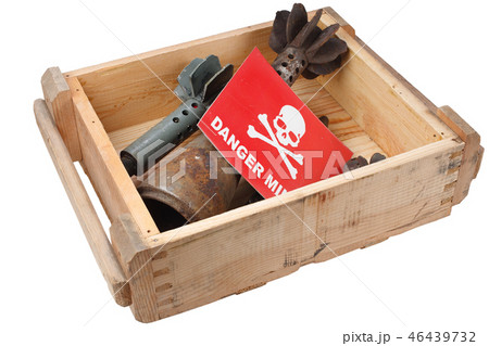 Demining (Bomb disposal) mortar bombs scene Demining (Bomb disposal) mortar bombs scene 46439732