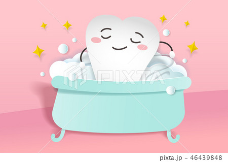 tooth with dental care tooth with dental care 46439848