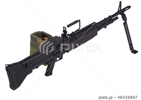 M60 machine gun with amminition tape M60 machine gun with amminition tape 46439897