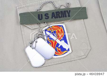 US ARMY uniform with dog tags US ARMY uniform with dog tags 46439947