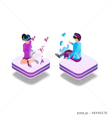 Isometric Image Gaming in Virtual Reality in 3d 46440576