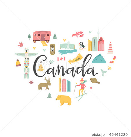 Canada cartoon vector banner. Travel illustration 46441220