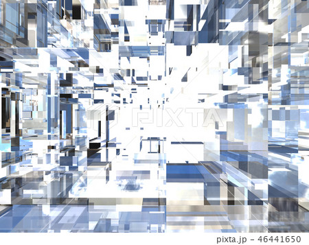 CG 3D イラスト 長方形 四角 中心 バックグラウンド IT SF 未来 CG 3D イラスト 長方形 四角 中心 バックグラウンド IT SF 未来 46441650