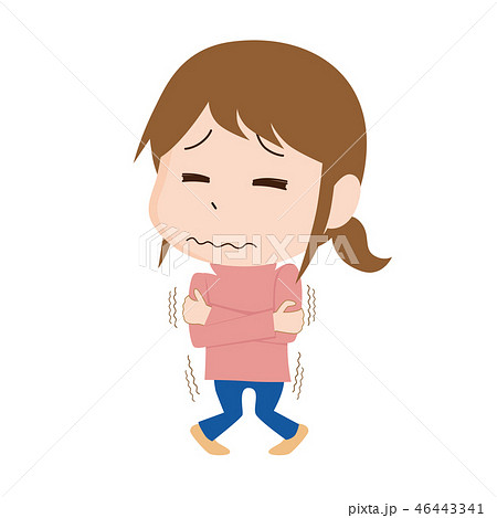 女性　冷え性　一人 46443341