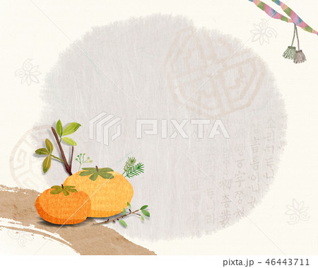 the Korean traditional style background 46443711