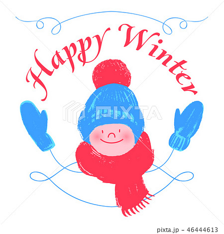 Happy winter. Vector illustration 46444613