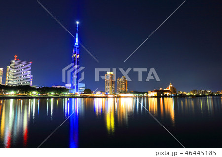 福岡市早良区シーサイドももちの風景　福岡タワー 46445185