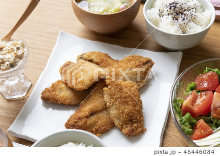 鯵フライ定食 46446084
