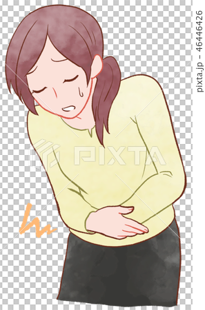 女性／腹痛 46446426