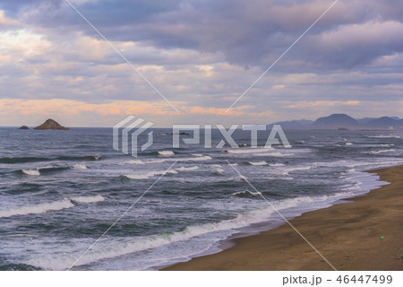 夕日百選の白兎海岸 夕日百選の白兎海岸 46447499