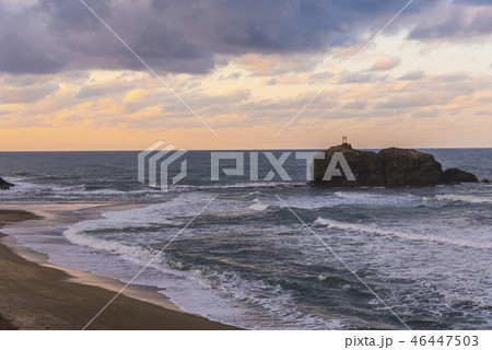 夕日百選の白兎海岸 夕日百選の白兎海岸 46447503