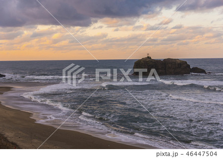 夕日百選の白兎海岸 夕日百選の白兎海岸 46447504