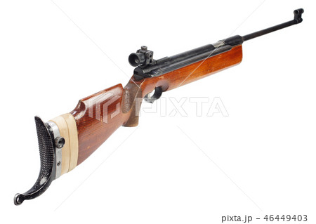 pneumatic air rifle isolated on white background 46449403